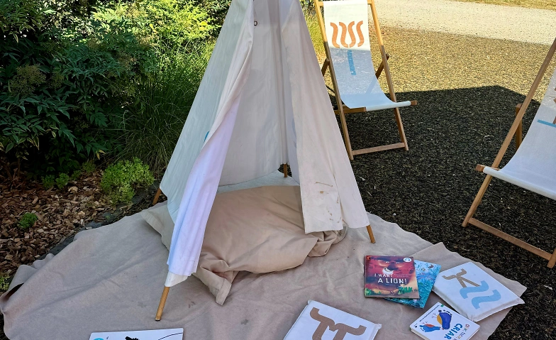 Animation en plein air : Bain de livres