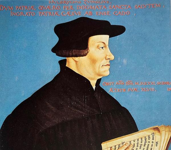 Zwingli auf einem Porträt von Hans Asper, 1549