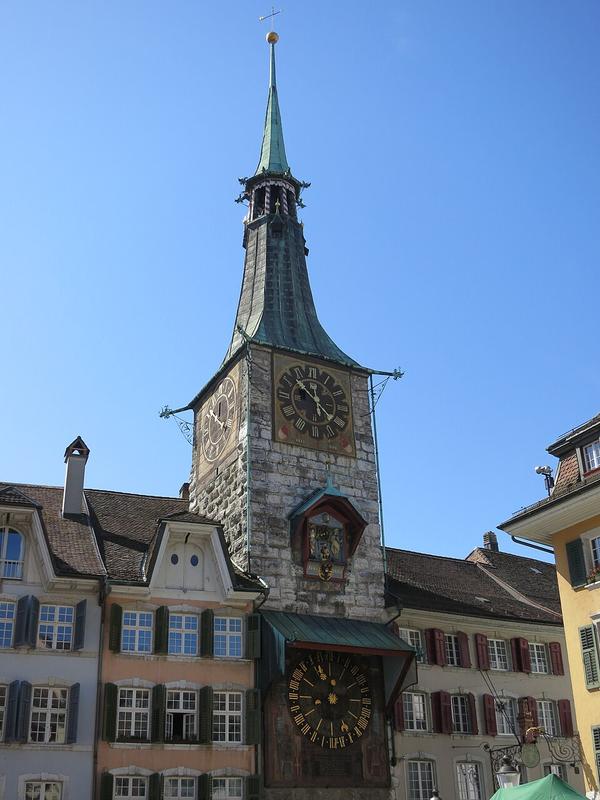 Zeitglockenturm am Marktplatz in Solothurn