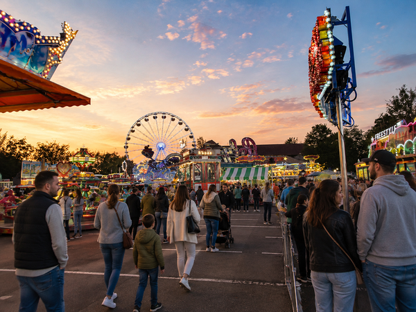 Olma-Messegelände in St. Gallen während der Herbstmesse