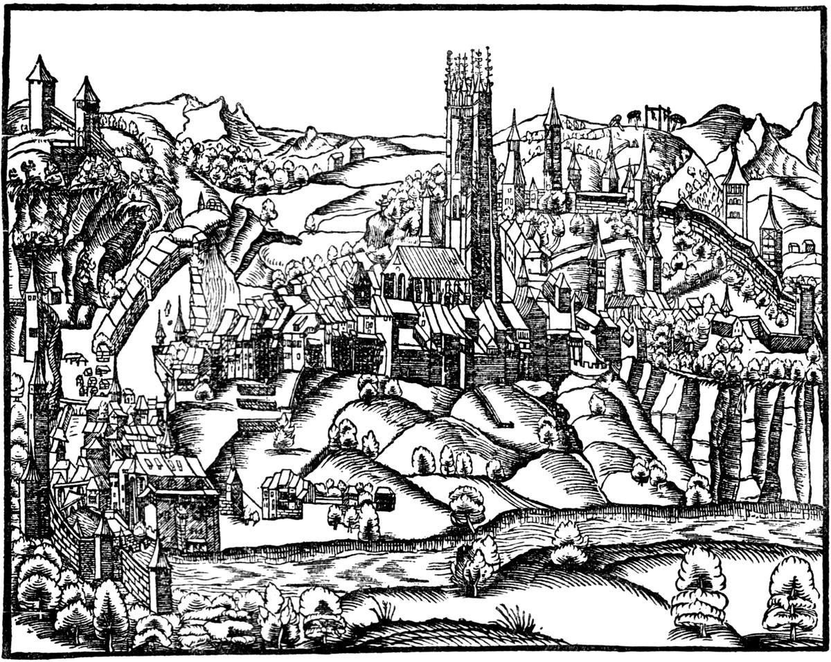 Freiburg in der Chronik des Johannes Stumpf 1548