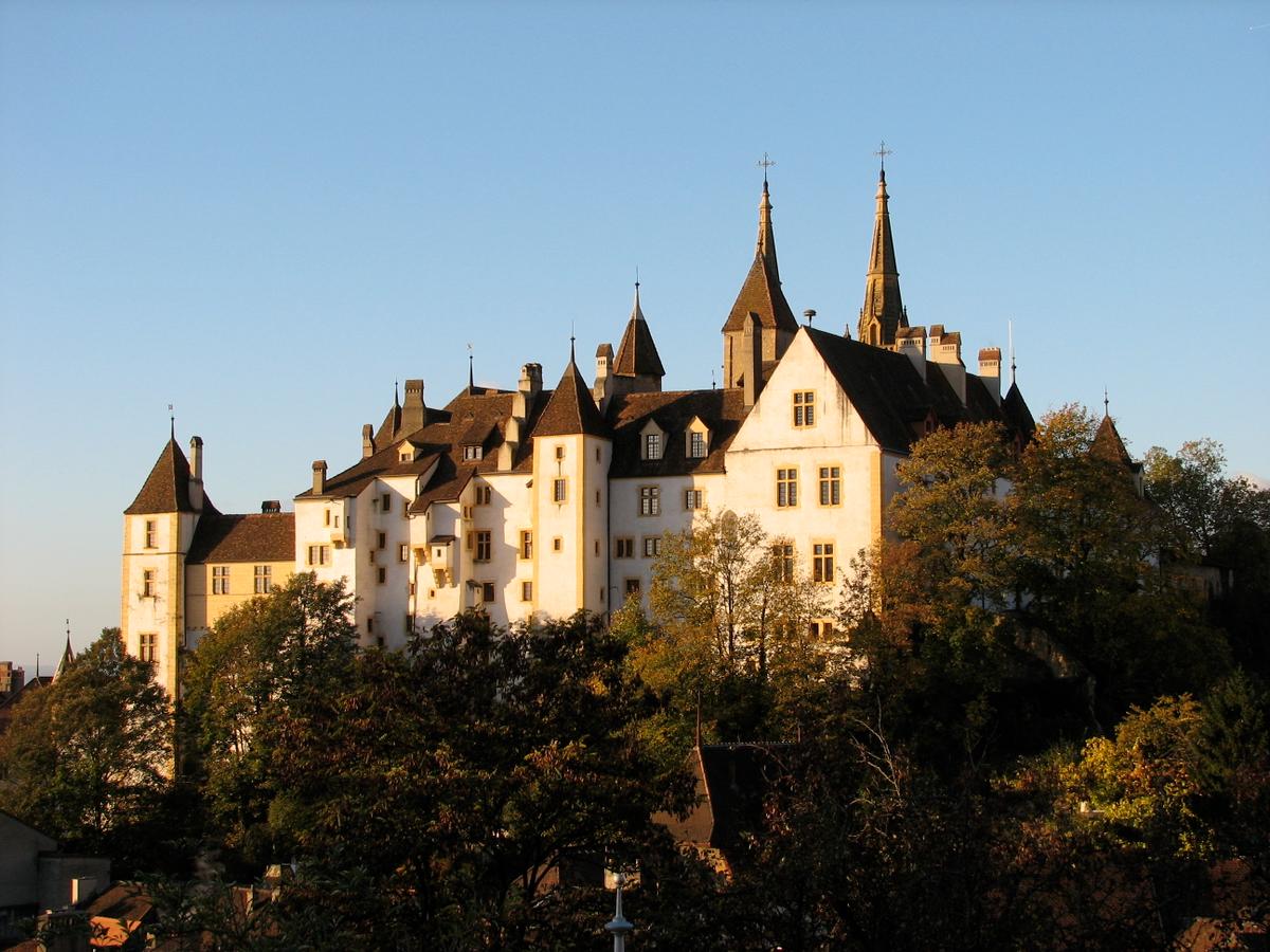 Castello e collegiata di Neuchâtel sopra la città vecchia